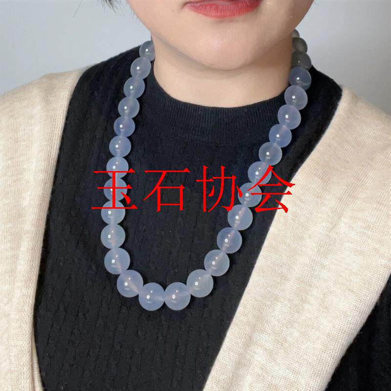 白玉髓大颗粒短款项链白月光