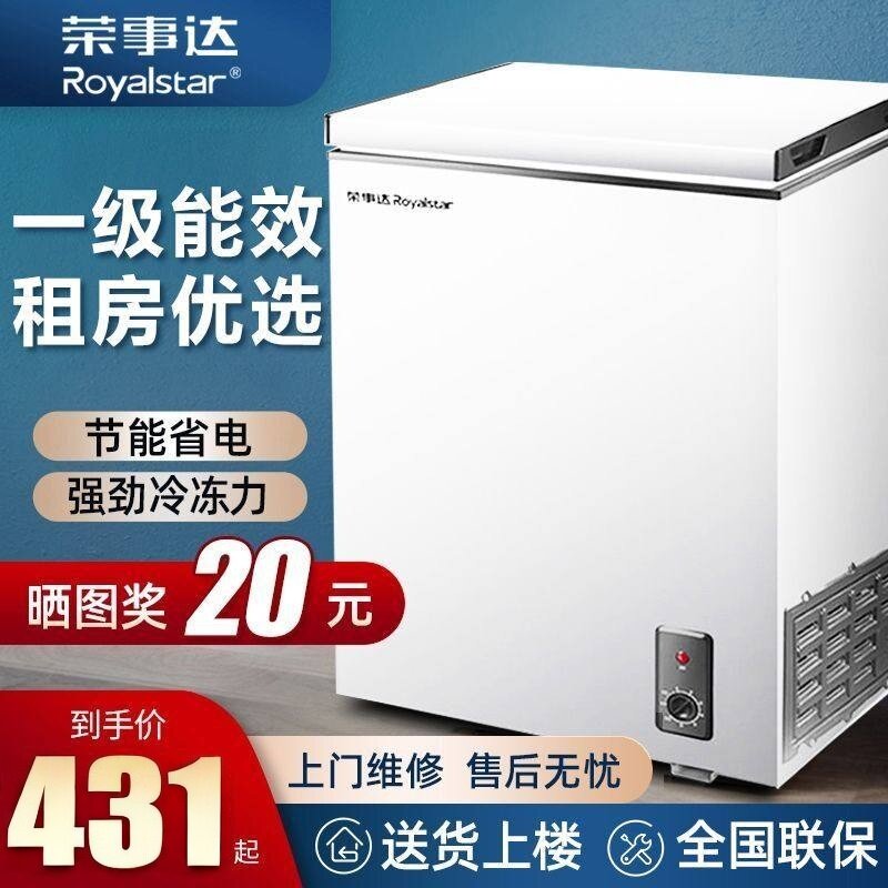 荣事达小冷柜小型冰柜家用大容量商用立式冷冻冷藏柜两用节能迷你