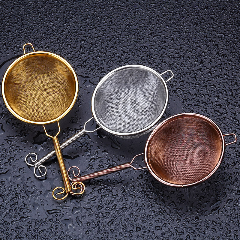 酒吧灵魂 调酒师日式双层创意过滤网滤冰器 鸡尾酒滤网多功能漏网,厨房/烹饪用具,漏勺/滤网勺,淘宝优惠券,粉丝福利购,淘宝优惠卷