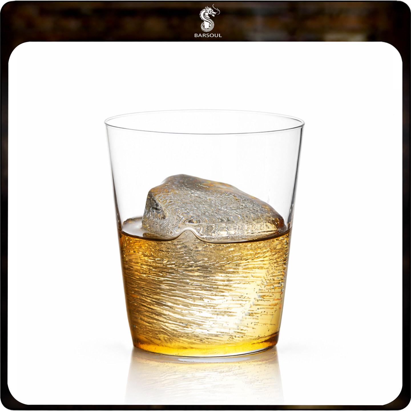 酒吧灵魂BSCK8001无铅水晶薄款古典鸡尾酒杯手工刻花威士忌果汁杯