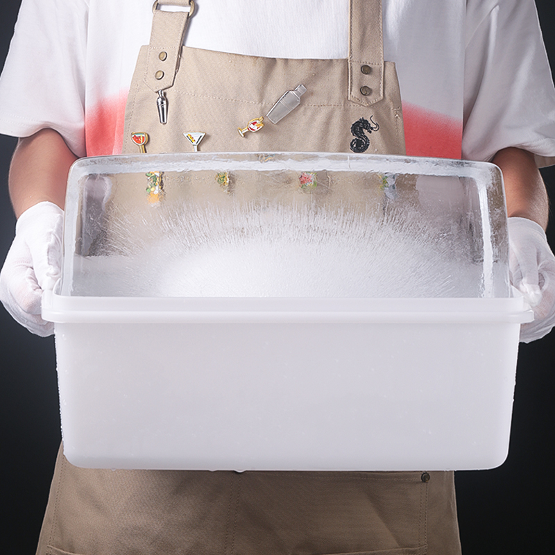 酒吧灵魂超大号易清洗制冰盒大冰块盒带盖冷冻盒无异味存放冷藏盒