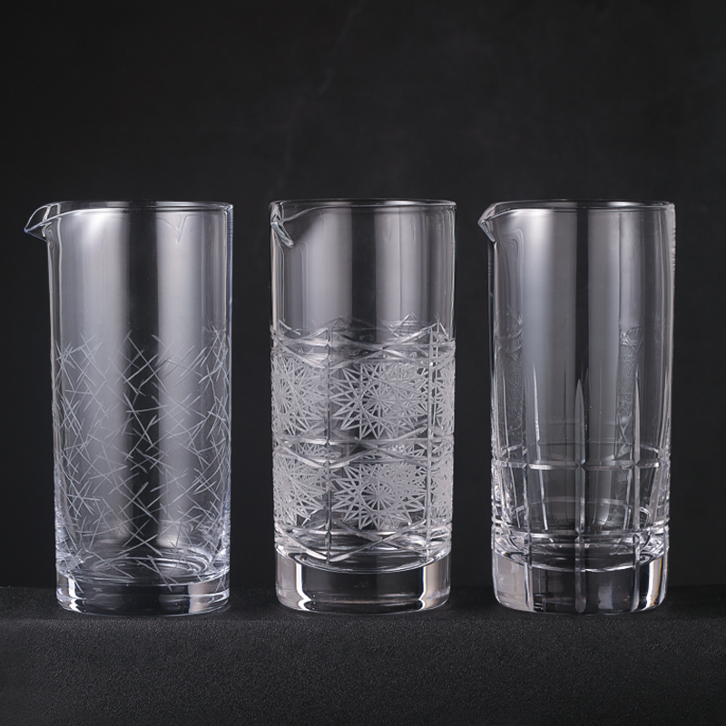 酒吧灵魂水晶手工刻花搅拌调酒器