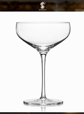 酒吧灵魂BSCK3003无铅水晶经典薄款220ml高脚透亮大吉利鸡尾酒杯
