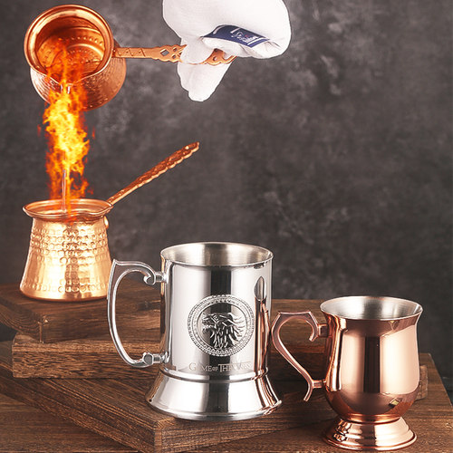 调酒师拉火杯酒吧灵魂不锈钢