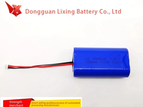 可充电锂离子筋膜枪用18650电池组 18650-2S1P 7.4V 1500mAh