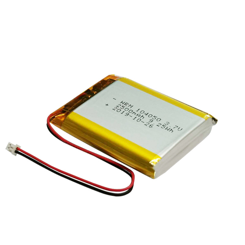 104050锂电池3.7V2500mAh毫安无线摄像机蓝牙音箱智能家居KC认证