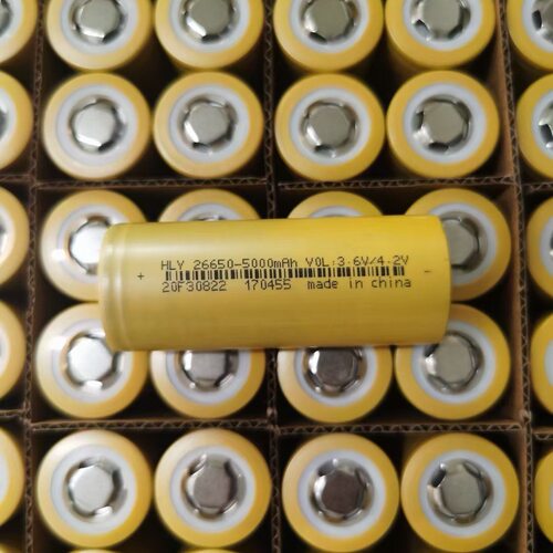 华立源26650锂电池3.7V 动力5C放电 5000容量 储能强光手电筒电池