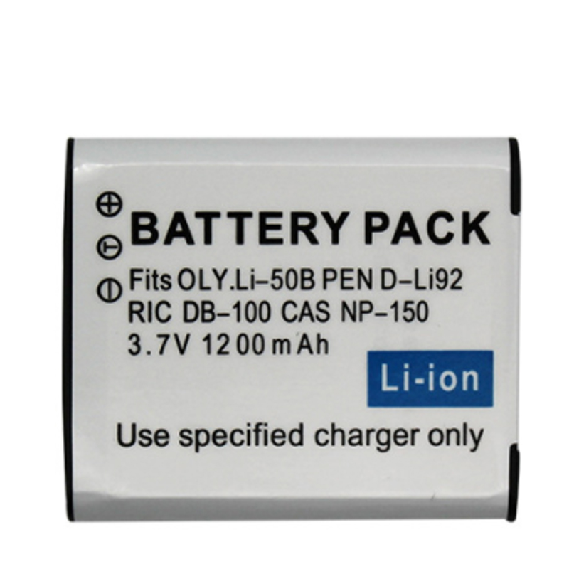 适用宾得D-Li92 奥林巴斯Li-50B相机电池 Li50B电池 卡西欧CNP150