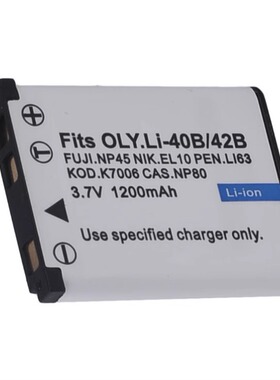 适用富士 FNP-45 Li-42B EN-EL10 CNP-80 K7006 Dli63 相机电池
