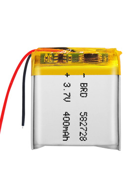 纯钴聚合物锂电池582728 400mAh智能穿戴儿童防丢器 定位手表电池