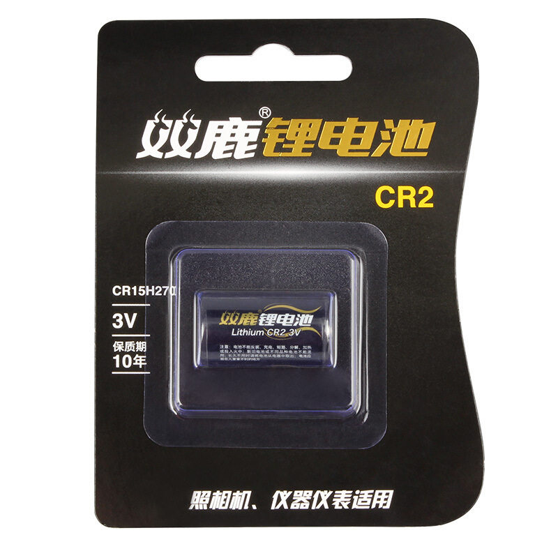 双鹿电池CR2 CR152703V测距仪照相机拍立得手电筒智能仪表锂电池图片