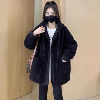 羊羔毛外套女秋冬2025新款爆款感超好看摇粒绒加厚棒球服上衣