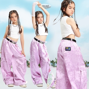 SOOLIKE小小辣妹女童爵士舞jazz演出服儿童T台走秀潮服亮片