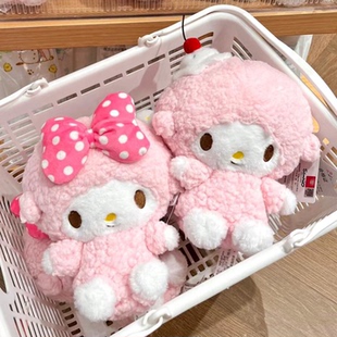 正版Sanrio三丽鸥piano必爱诺小羊公仔甜美可爱毛绒玩偶书包挂件