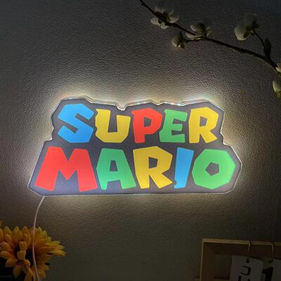 马里奥酷炫LED灯｜个性氛围灯｜可挂可摆游戏房装饰
