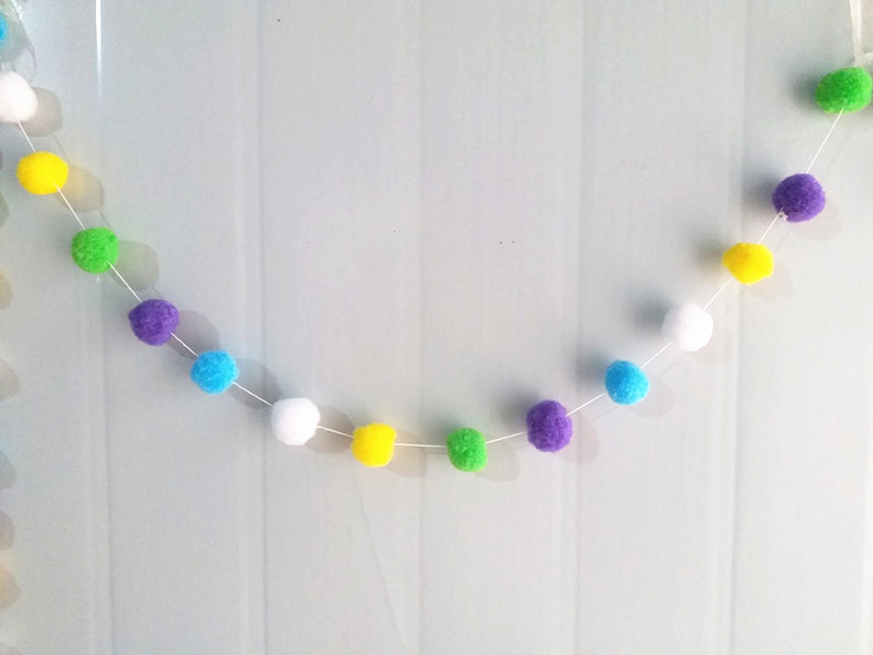 毛毡球创意家居马卡龙印第安帐篷