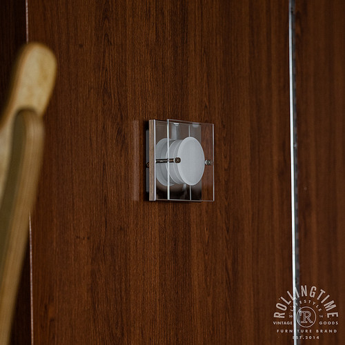 軸年复古不锈钢玻璃壁灯