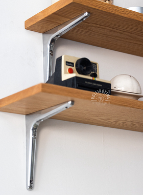 轴年Rolling time 复古墙架 层板托架墙壁隔板架一字隔板三角支架