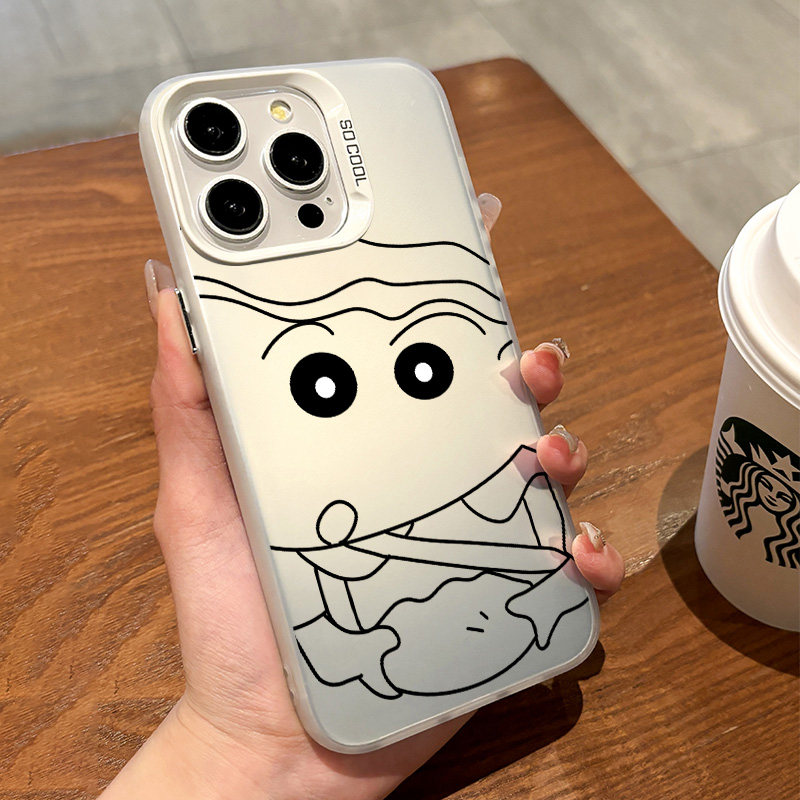 适用于iphone15promax手机壳捏肚子小新苹果12/13小米14华为pura70