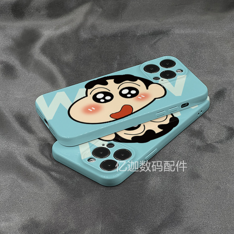 iPhone16ProMax蜡笔小新头像适用苹果14promax手机壳iphone13新款12菲林11女xr小软壳11华为荣耀vivo小米oppo