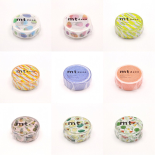 【特价】日本MT和纸胶带2019新款整卷分装deco ex宽1.5cm