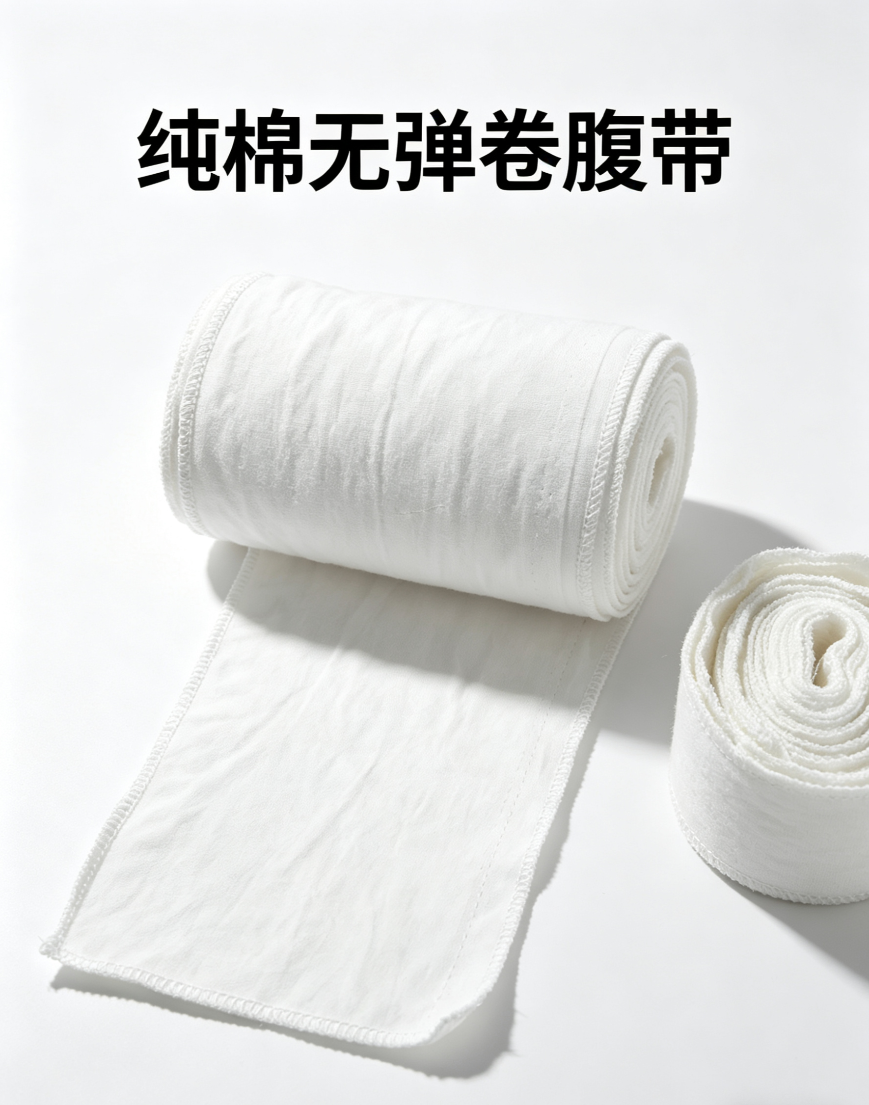 打底布2卷装包裹布薄棉厚纱产后绑腹专用产后收腹带产后顺剖可用