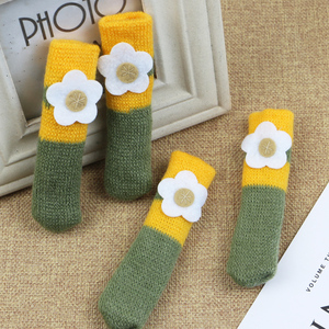 针织桌椅子脚套加厚双层凳子脚套田园风桌椅脚套垫桌椅脚腿套包邮