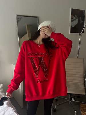 加厚大码女装太阳花慵懒风毛圈棉