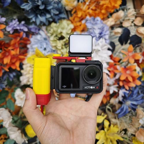 【阿民摄影】大疆action345街拍套装配件3d打印定制相机手柄快门