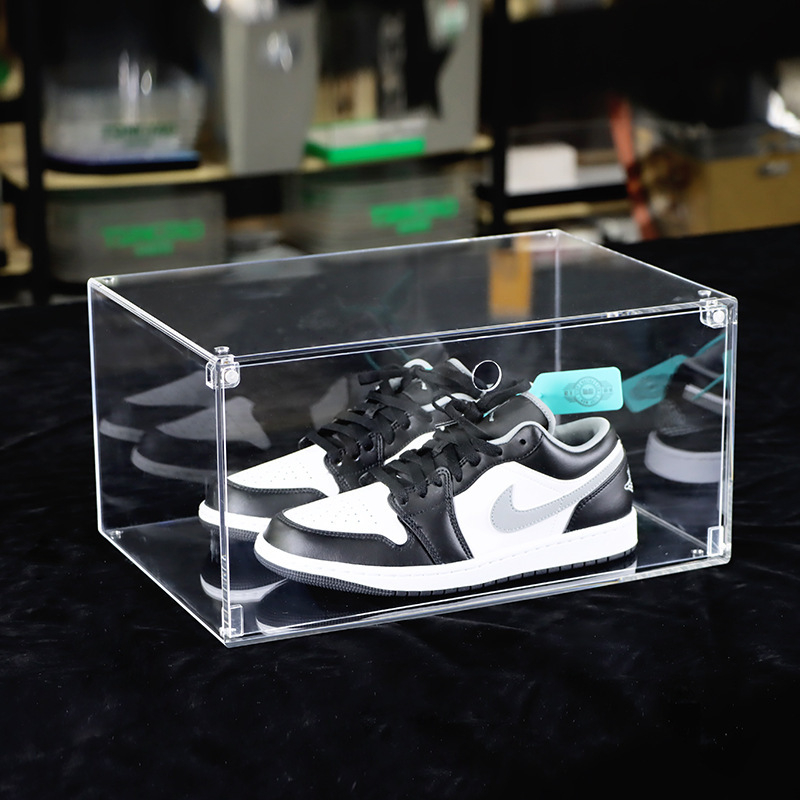 收纳D收纳架收那钠收物纠纳收啦亚克力透明翻盖磁吸鞋盒鞋柜鞋子