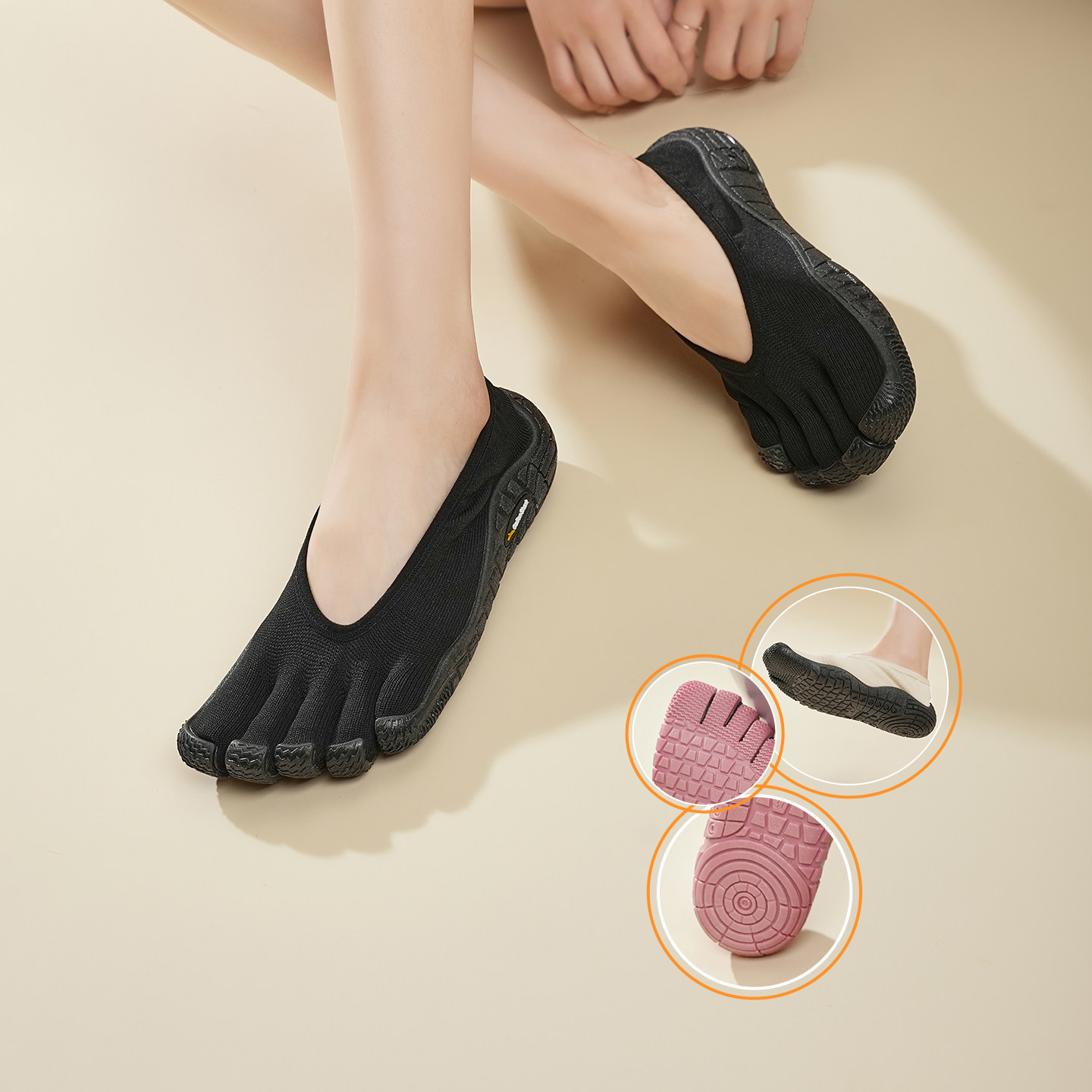 戈伦鲨五指室内瑜伽分趾鞋跳操绳运动减震跑步力量训练防滑普拉提