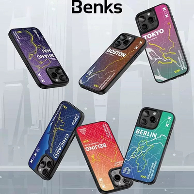 【城市系列】Benks适用iPhone16promax磁吸手机壳新款防摔轻薄潮流苹果16Pro保护套pm高级感全包简约潮牌软边