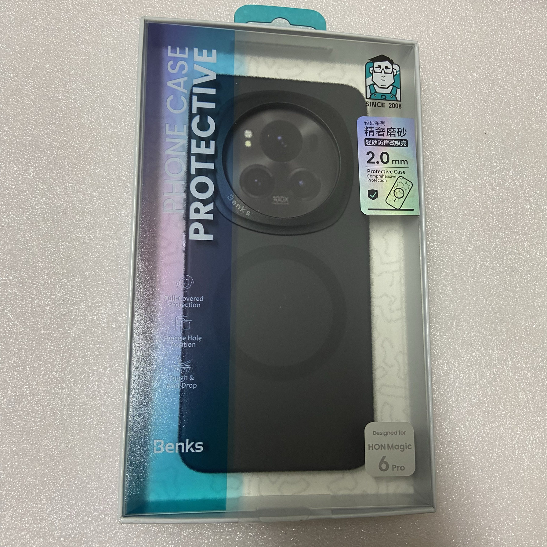 Benks邦克仕适用荣耀magic6pro轻薄磨砂手机壳磁吸保护套简约防摔