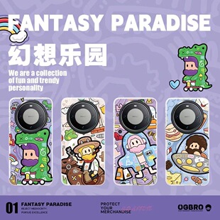 [幻想乐园系列]OGBRO适用华为mate60pro+手机壳磁吸防摔mate60pro保护套卡通创意外壳mt60男女情侣款por软边
