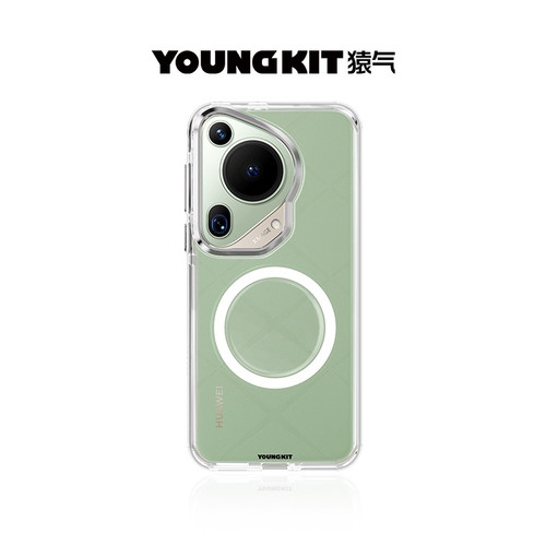 「晶盾」猿气youngkit适用华为pura70手机壳新款磁吸pura70ultra保护套超薄透明70pro+简约高级创意保护外壳