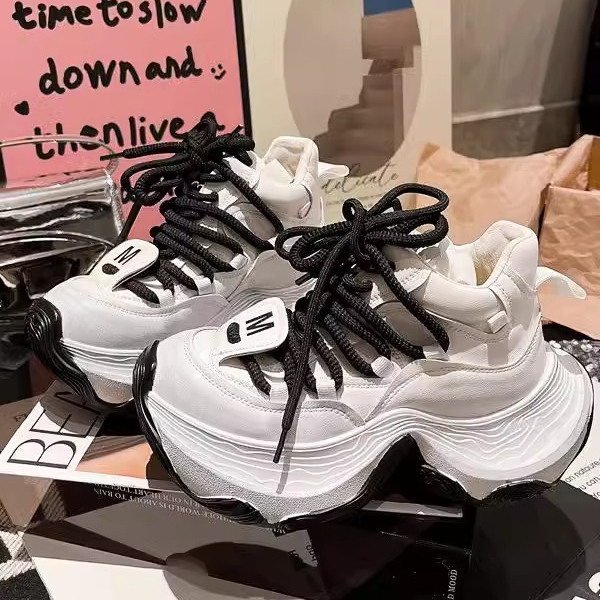 欧货真皮老爹鞋超火厚底松糕