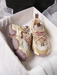 明星同款老爹鞋女鞋2024春秋新款爆款厚底松糕鞋轻便休闲运动鞋子