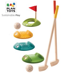 PlanToys5683高尔夫套装 室内亲子游戏木制玩具男孩儿童