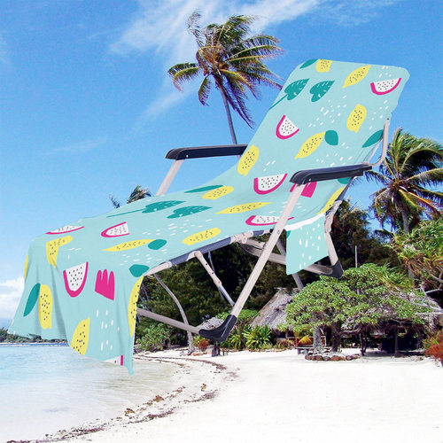 阳光沙滩椅套海洋款印花躺椅罩