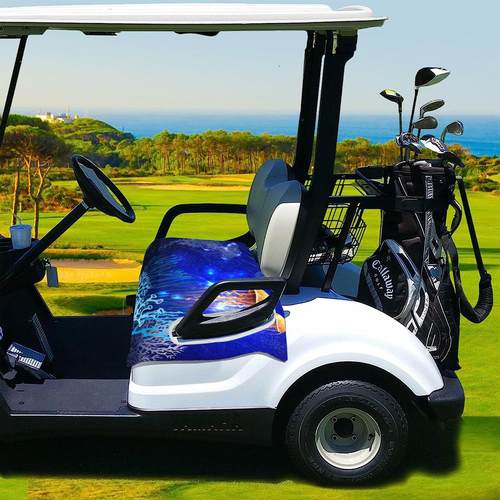 高尔夫球车座毛巾毯车座椅套清洁安装方便高尔夫球水母款坐垫套15