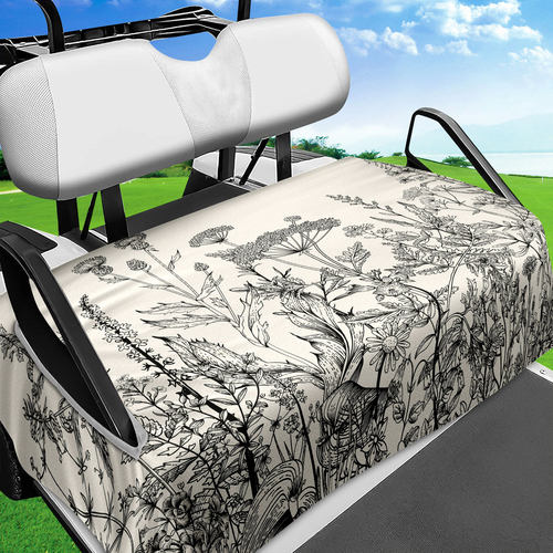 高尔夫球叶子印花坐垫车座毛巾