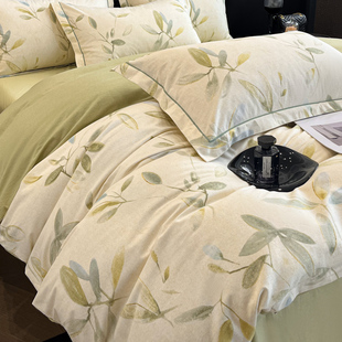 2.48x2.48加厚纯棉磨毛四件套7x7定做全棉床单笠被套2.29x2.3x2.4