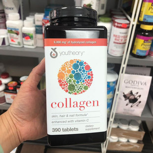 美国 Youtheory Collagen女性胶原蛋白片含18种氨基酸390片