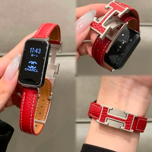 10/11/11Pro手环真皮磁吸H扣表带