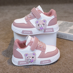 儿童鞋子春秋新款女童宝宝运动鞋男童板鞋小童宝宝软底卡通休闲鞋
