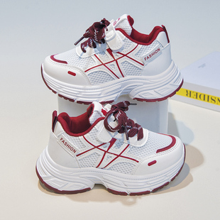 男女童鞋子运动鞋2026春秋新款中大童软底休闲鞋儿童小白鞋网面鞋