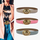 带黑色皮带 饰大衣裙子牛仔裤 高级感真皮腰带女简约百搭秋冬女款 装