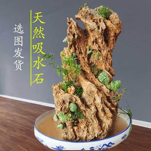 吸水石假山风水石摆件上水石真石头原石家居盆景包邮