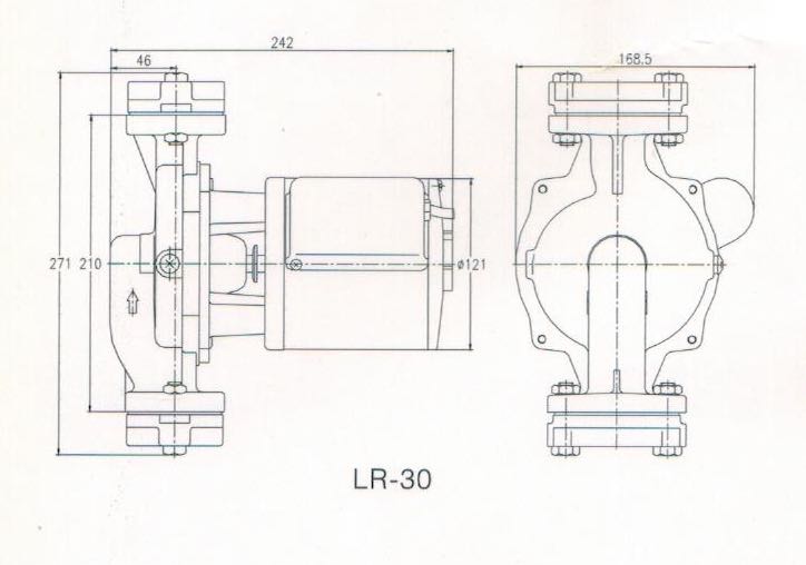 上海新西山热水增压循环泵LR25LR30LR50LR65管道加压泵 五金/工具 水泵 原图主图