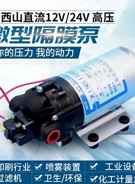 上海新西山水泵DP-60/150 直流泵12V高压隔膜泵24V洒水车喷雾泵